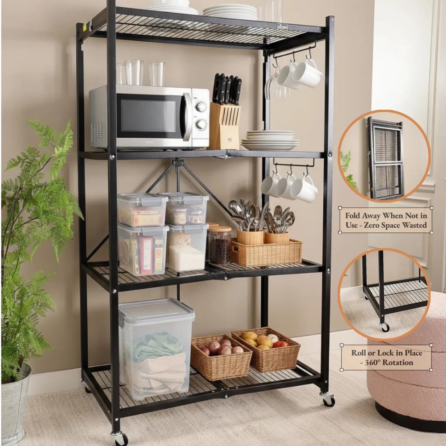 LIMITED DEAL: Sturdy 4-Level Storage & Buy 2, Get 2 FREE! PLUS: Free Boxes!